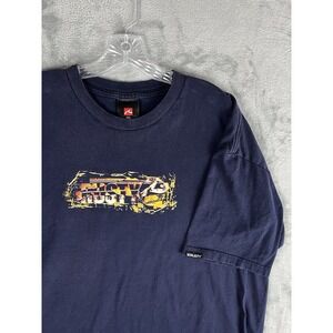 Vintage 90s Y2K Rusty Graphic Tee TShirt XXL Short Sleeve Skater Surfer Grunge